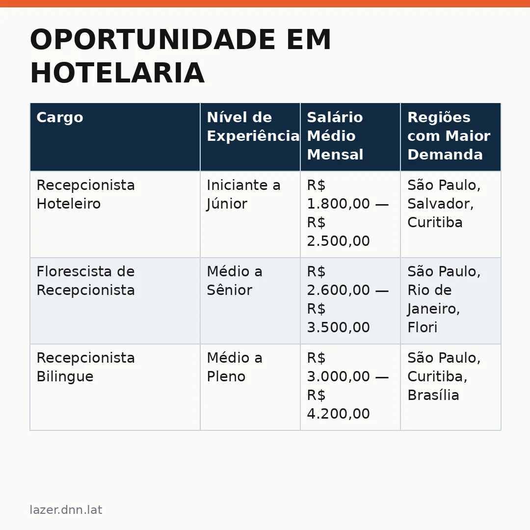 Infográfico - Oportunidade em Hotelaria: Deville Prime Salvador Abre Vagas após Investimento de R$ 1,6 mi