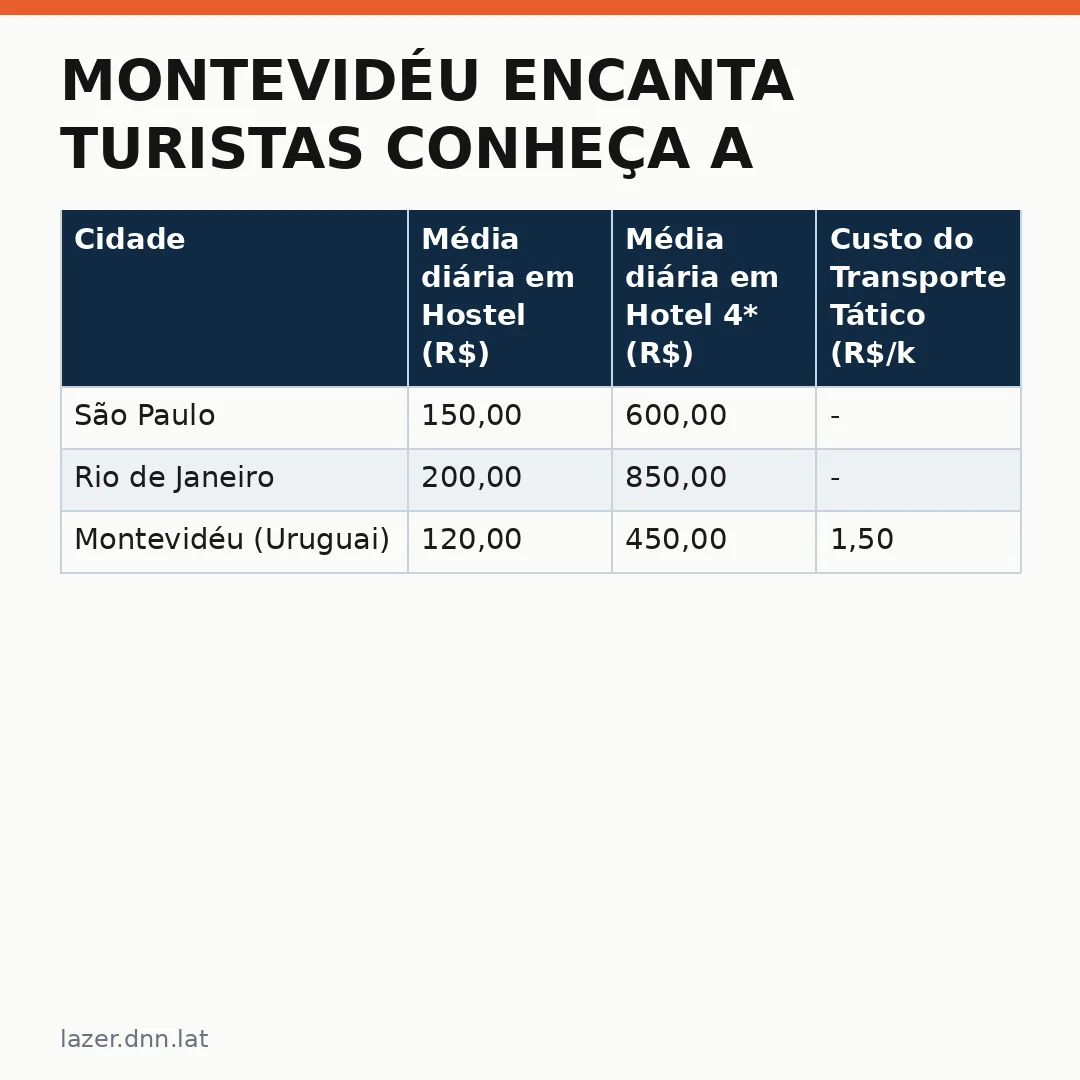 Infográfico - Montevidéu encanta turistas conheça a nova experiência uruguaia