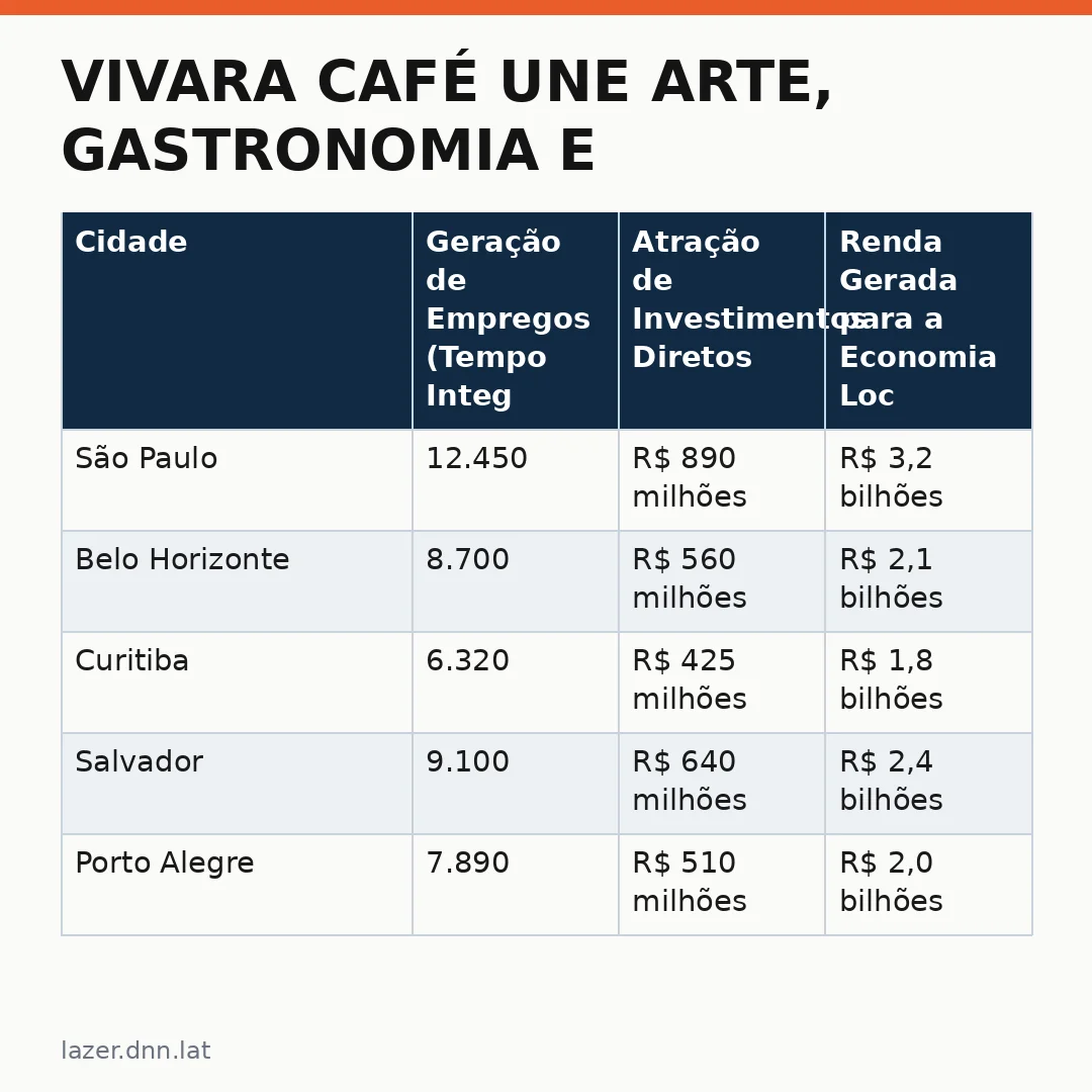 Infográfico - Vivara Café une arte, gastronomia e design na Mostra Contemporâneas Vivara