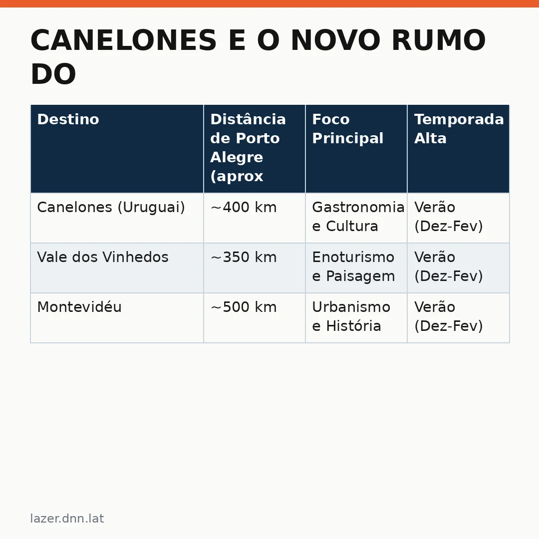 Infográfico - Canelones e o Novo Rumo do Turismo: Uma Fronteira Cultural em Movimento