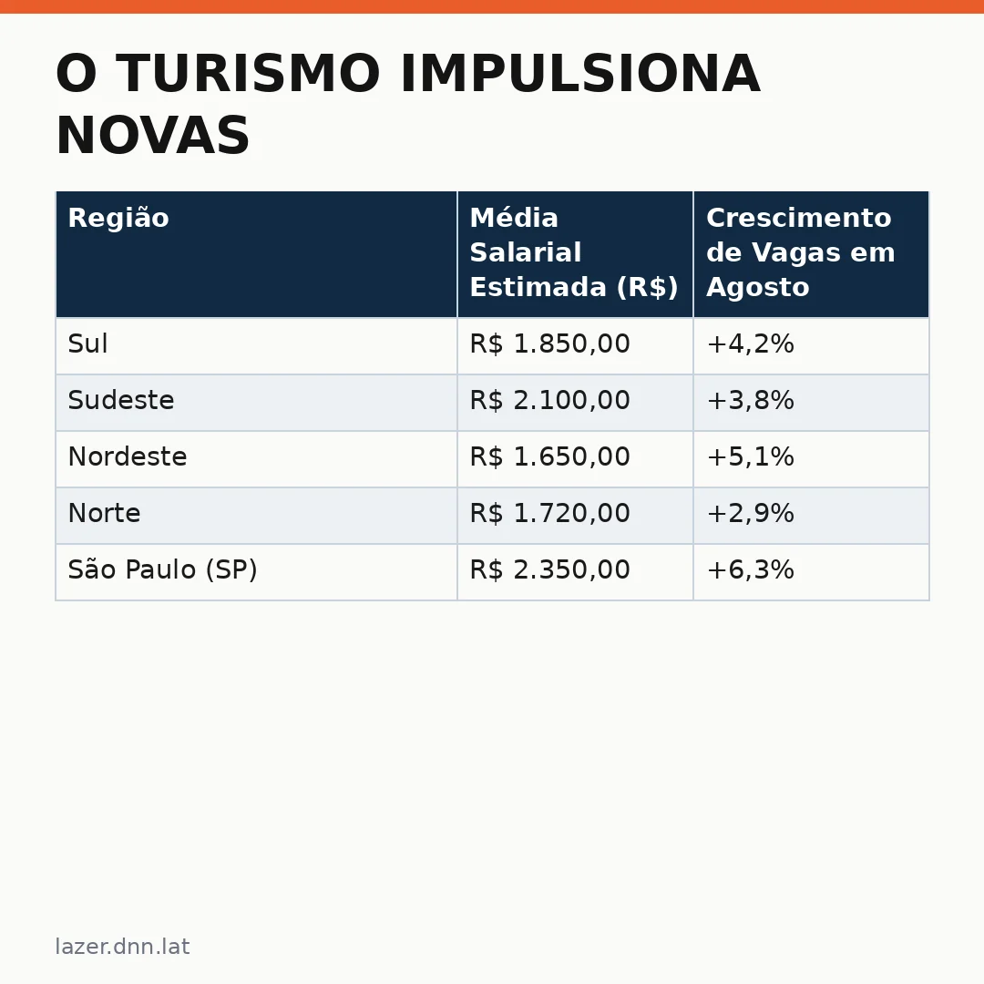 Infográfico - O Turismo Impulsiona Novas Oportunidades no Mercado de Trabalho