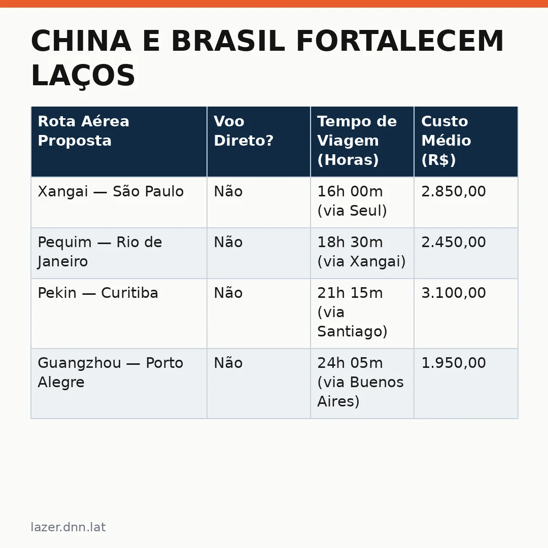 Infográfico - China e Brasil fortalecem laços turísticos em encontro inédito na ABAV Expo