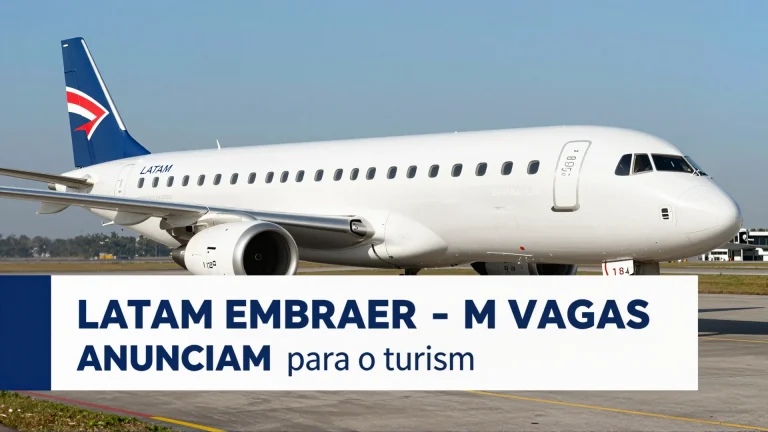 Latam Embraer anunciam vagas: novos horizontes para o turismo brasileiro