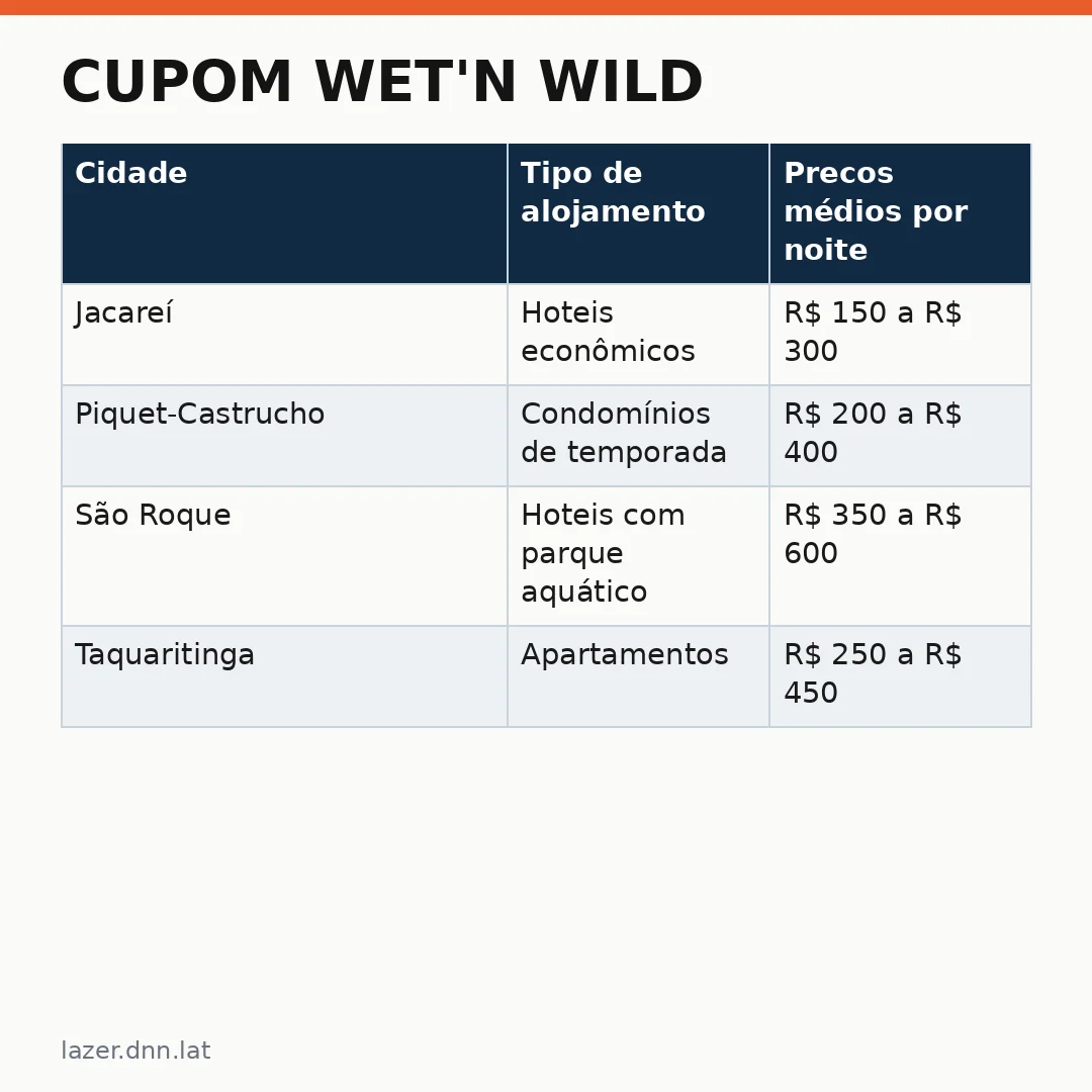 Infográfico - Cupom Wet'n Wild: Como garantir desconto no ingresso e planejar sua viagem de fim de semana