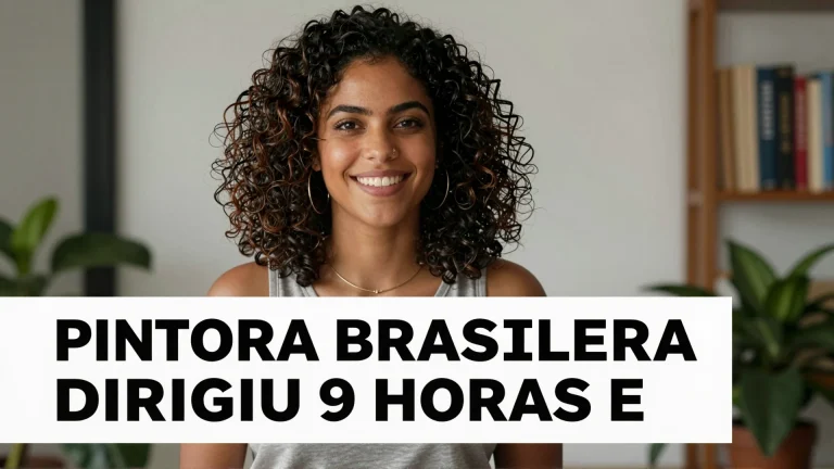 Pintora brasileira dirigiu 9 horas e foi uma das primeiras a votar em 2026