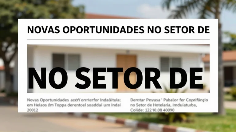 Novas Oportunidades no Setor de Hotelaria em Indaiatuba