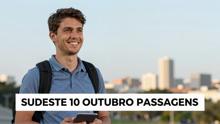 Sudeste 10 Outubro Passagens: Oportunidade para viajar pelo Brasil com descontos reais