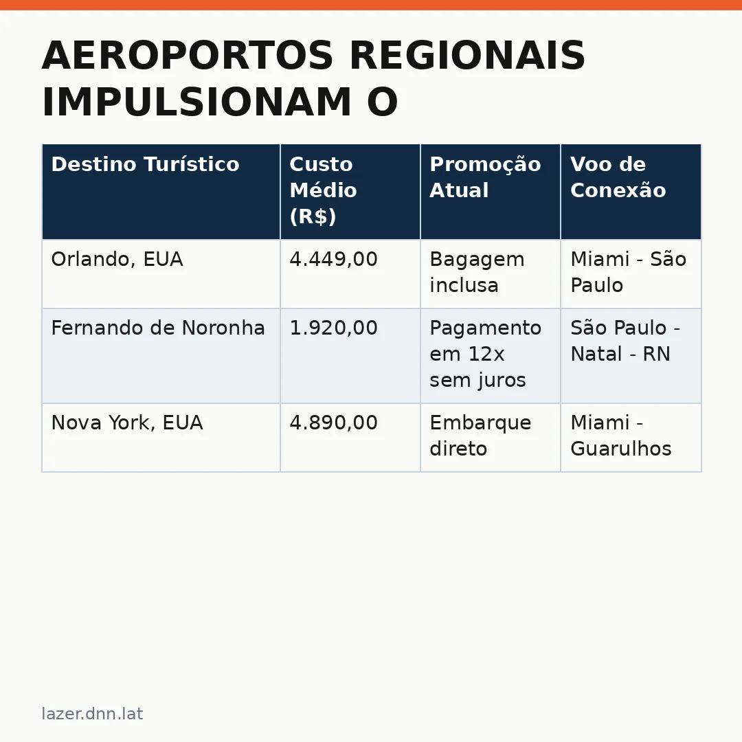 Infográfico - Aeroportos Regionais Impulsionam o Turismo no Brasil